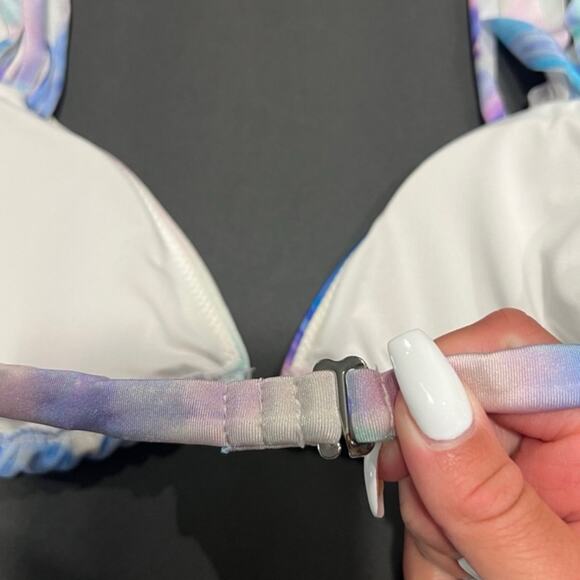 Tie Dye Padded Bikini Top - Picture 4 of 6